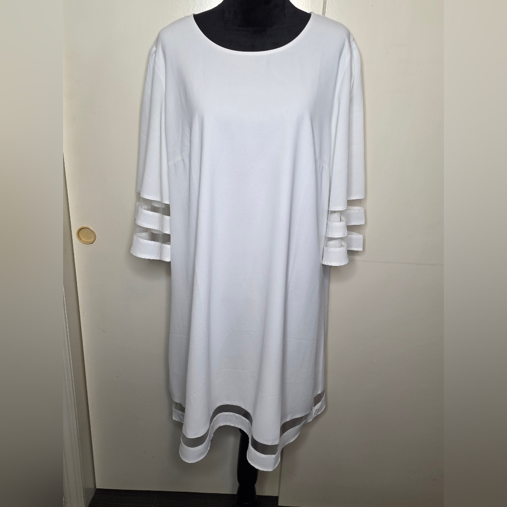 Elegant White Midi Dress